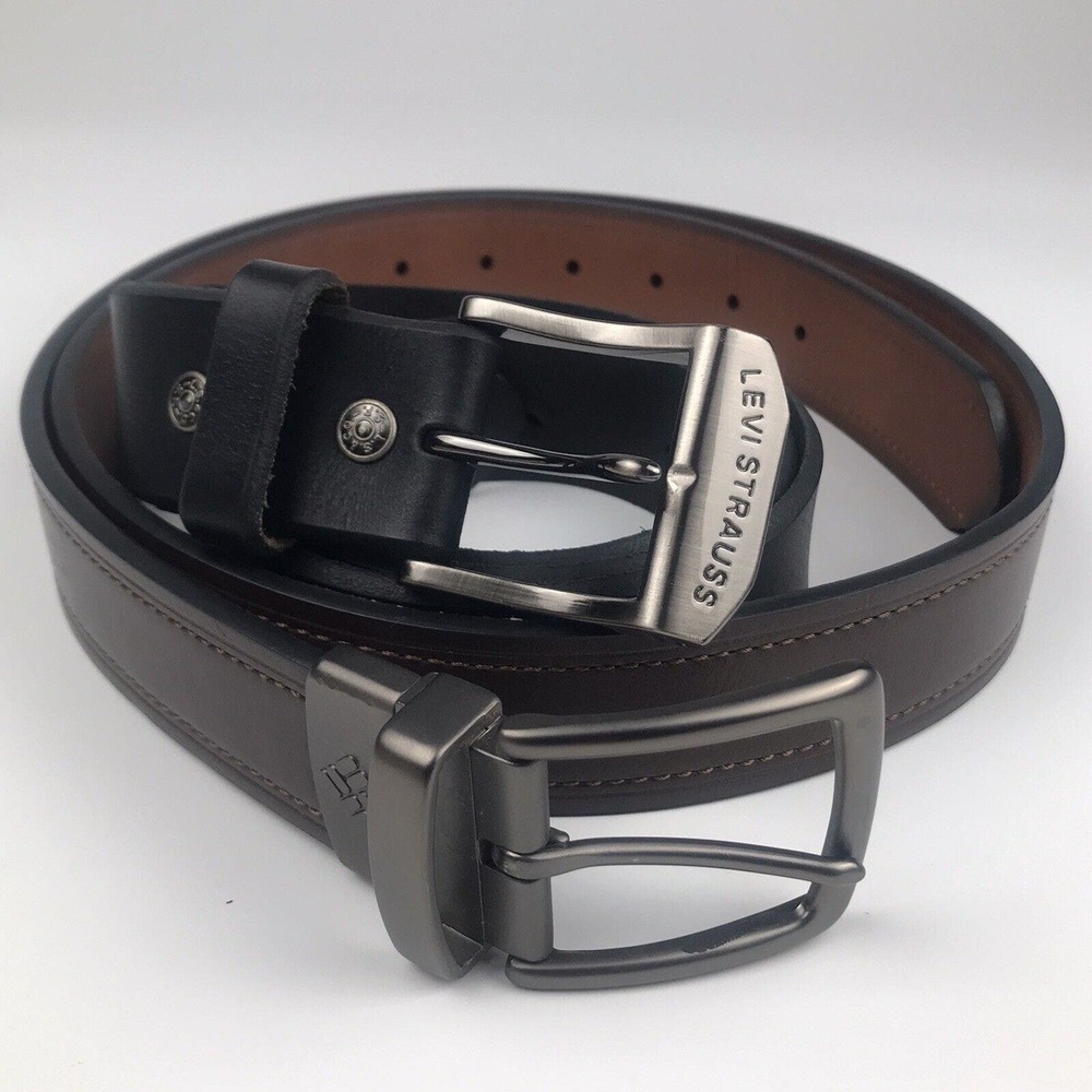 Columbia Belt Mens Brown 38-40 Levi Strauss & Company Black Belt 38-40 Lot of 2